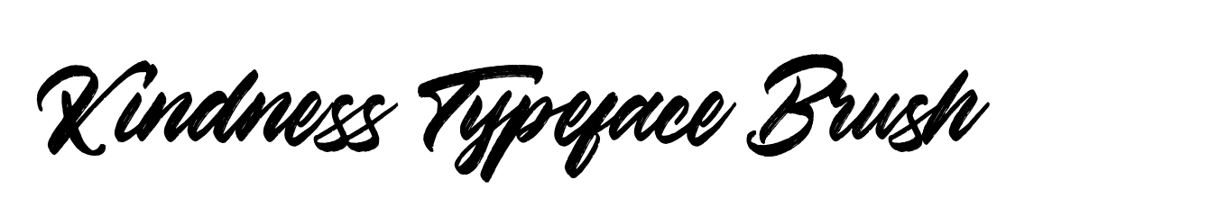 Kindness Typeface Brush